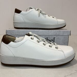 Josef Seibel NEW Kim Shoes EU 42‎ US 11 White Leather Lace Up Casual Sneakers
